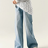 Name It 13257659 NKFBELLA WIDE RHINE JEANS 6608-IM Light Blue Denim