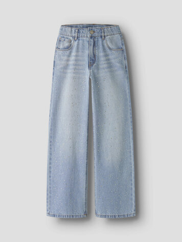 Name It 13257659 NKFBELLA WIDE RHINE JEANS 6608-IM Light Blue Denim