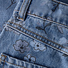 Name It 13259841 NMFROSE WIDE AOP JEANS 2633-IM Medium Blue Denim FLOWER