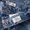 Name It 13259841 NMFROSE WIDE AOP JEANS 2633-IM Medium Blue Denim FLOWER