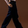 Name It 13257666 NKFROSE WIDE LACE JEANS 4608-MJ Dark Blue Denim UNWASHED