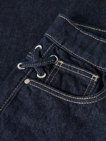 Name It 13257666 NKFROSE WIDE LACE JEANS 4608-MJ Dark Blue Denim UNWASHED
