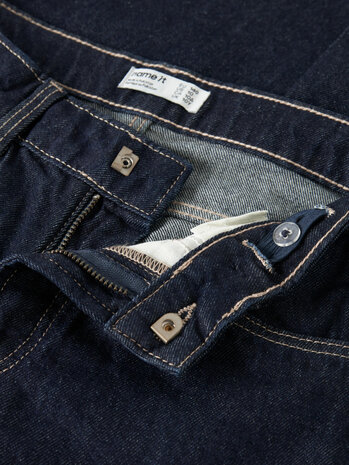 Name It 13257666 NKFROSE WIDE LACE JEANS 4608-MJ Dark Blue Denim UNWASHED