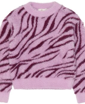 The New TN7258 Vallie Jacquard Cardigan Gardenia Striped