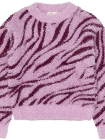 The New TN7258 Vallie Jacquard Cardigan Gardenia Striped