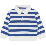 The New TNST7202 Vidan OS Polo Sweatshirt Mazarine Blue Striped