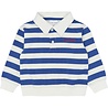 The New TNST7202 Vidan OS Polo Sweatshirt Mazarine Blue Striped The New TNST7202 Vidan OS Polo Sweatshirt Mazarine Blue Striped
