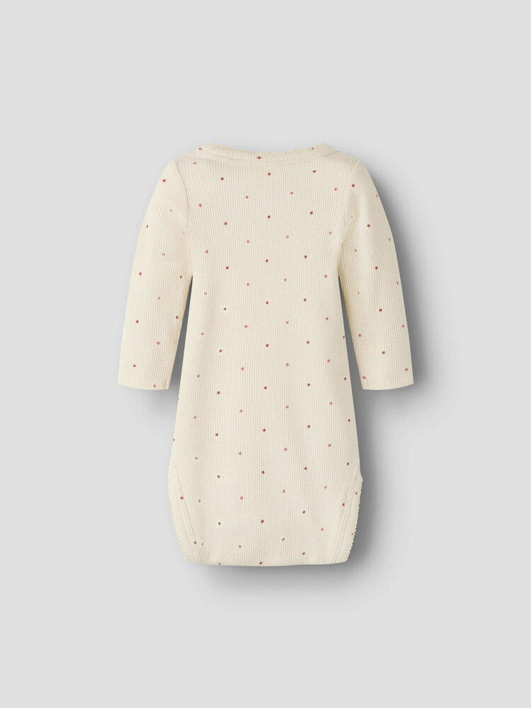 Lil Atelier 13233573 NBFGAGO KOS LS SLIM BODY LIL Turtledove DOT