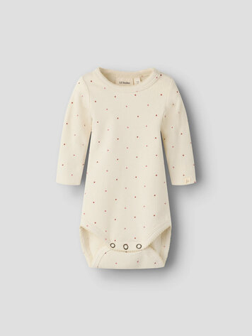 Lil Atelier 13233573 NBFGAGO KOS LS SLIM BODY LIL Turtledove DOT