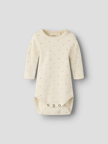 Lil Atelier 13233573 NBFGAGO KOS LS SLIM BODY LIL Turtledove DOT