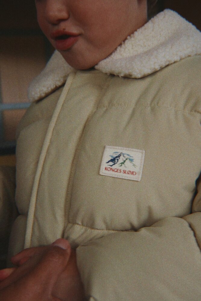 Konges Slojd ALPI COLLAR JACKET GRS PALE OLIVE GREEN Konges Slojd ALPI COLLAR JACKET GRS PALE OLIVE GREEN