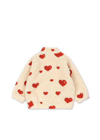 Konges Slojd JODY TEDDY JACKET GRS COEUR AMOUR Konges Slojd JODY TEDDY JACKET GRS COEUR AMOUR