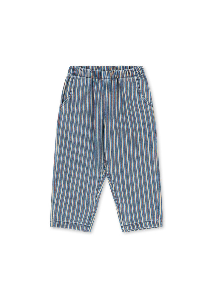 Konges Slojd MAGOT PANTS GOTS TRICOLORE BLEU Konges Slojd MAGOT PANTS GOTS TRICOLORE BLEU