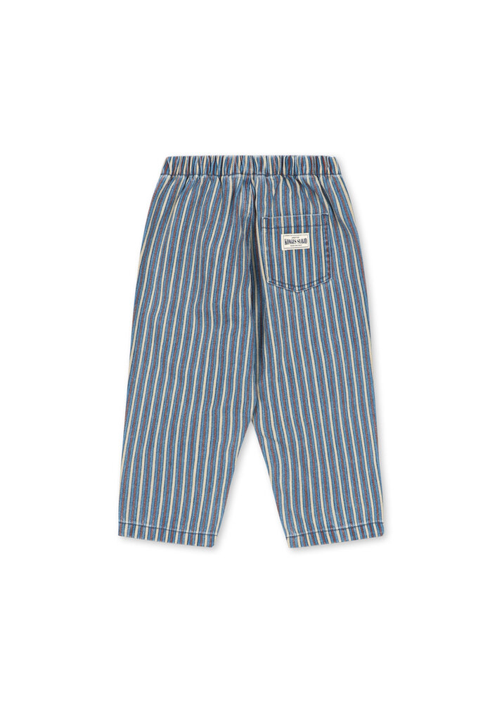 Konges Slojd MAGOT PANTS GOTS TRICOLORE BLEU Konges Slojd MAGOT PANTS GOTS TRICOLORE BLEU