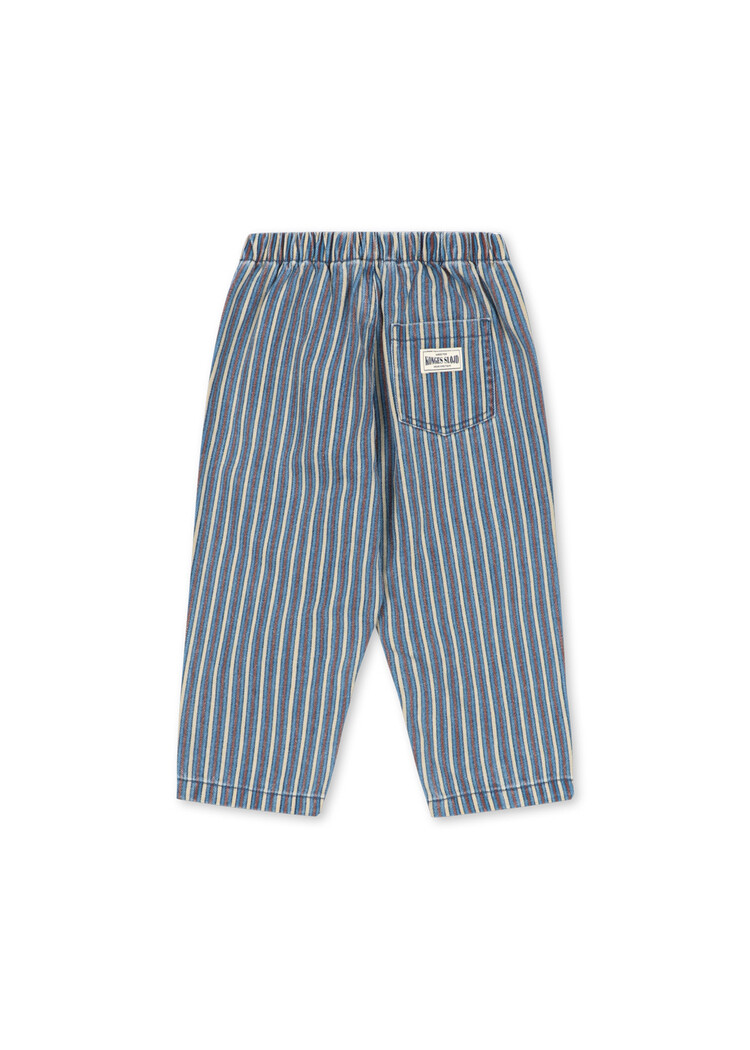 Konges Slojd MAGOT PANTS GOTS TRICOLORE BLEU