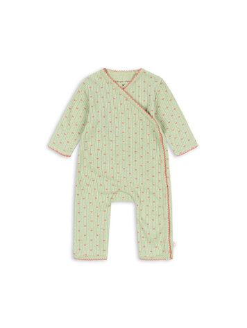Konges Slojd MINNIE NEWBORN ONESIE GOTS COEUR LINT