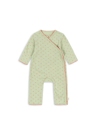 Konges Slojd MINNIE NEWBORN ONESIE GOTS COEUR LINT Konges Slojd MINNIE NEWBORN ONESIE GOTS COEUR LINT