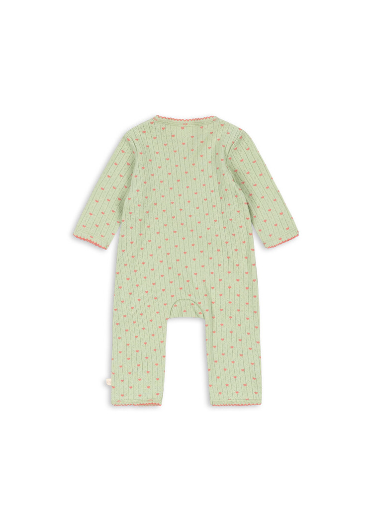 Konges Slojd MINNIE NEWBORN ONESIE GOTS COEUR LINT