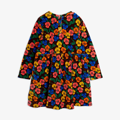 Mini Rodini Violas aop velour dress Multi Mini Rodini Violas aop velour dress Multi