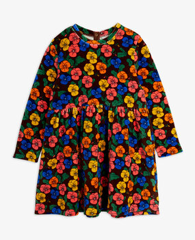 Mini Rodini Violas aop velour dress Multi