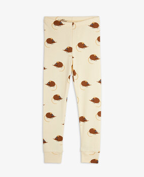Mini Rodini Elephant shrew aop leggings Beige