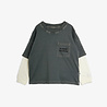 Mini Rodini M.Rodini field notes emb ls tee Grey