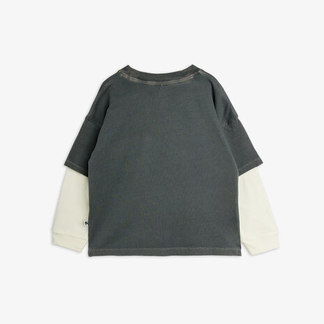 Mini Rodini M.Rodini field notes emb ls tee Grey