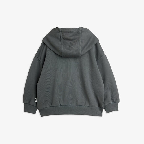 Mini Rodini M.Rodini field notes emb hoodie Grey Mini Rodini M.Rodini field notes emb hoodie Grey