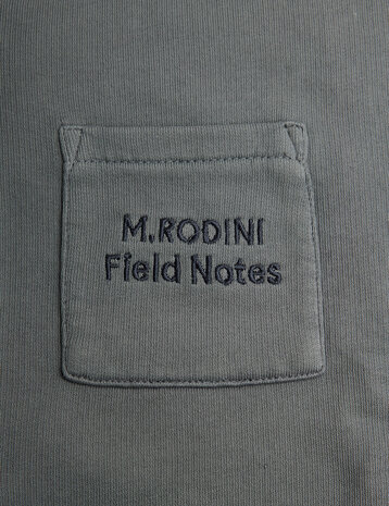 Mini Rodini M.Rodini field notes emb hoodie Grey Mini Rodini M.Rodini field notes emb hoodie Grey