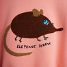 Mini Rodini Elephant shrew chenille sweatshirt Pink Mini Rodini Elephant shrew chenille sweatshirt Pink