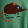 Mini Rodini Elephant shrew chenille sweatshirt Green