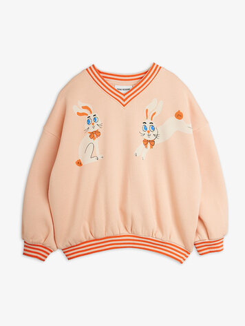 Mini Rodini Rabbits sp sweatshirt Pink