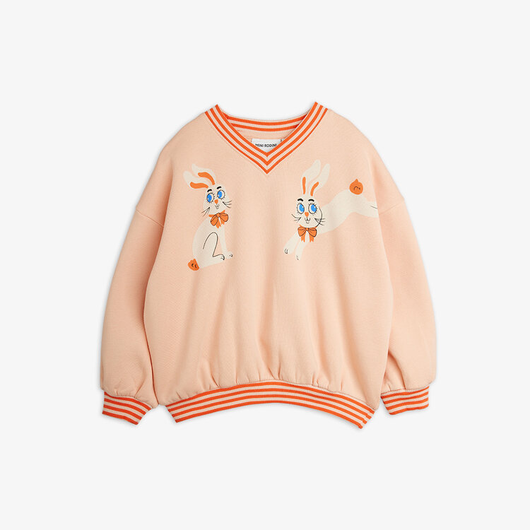 Mini Rodini Rabbits sp sweatshirt Pink