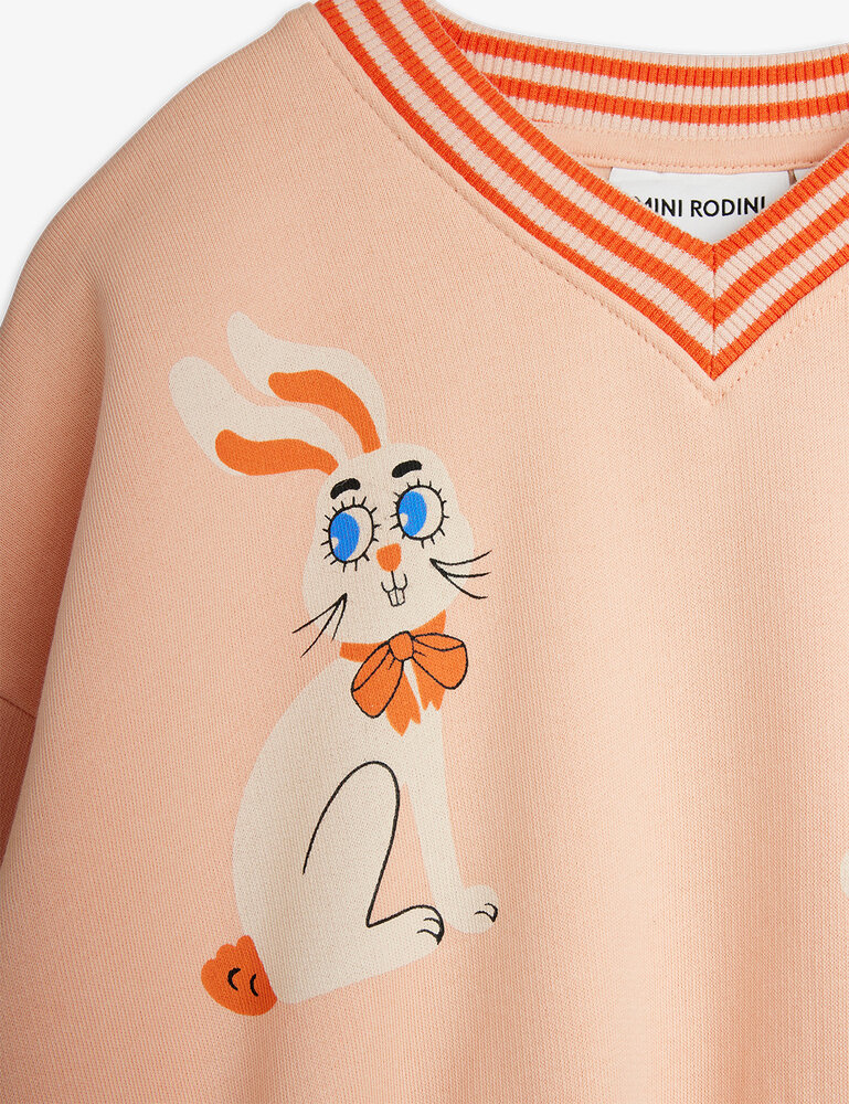 Mini Rodini Rabbits sp sweatshirt Pink Mini Rodini Rabbits sp sweatshirt Pink