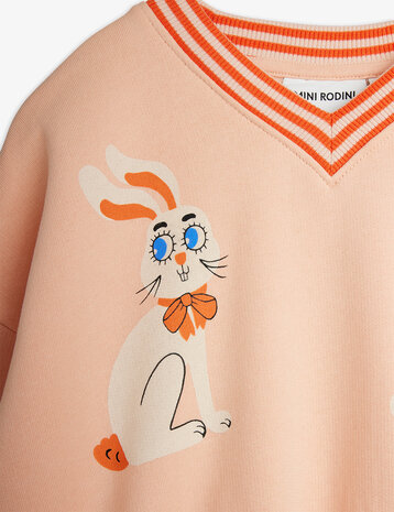 Mini Rodini Rabbits sp sweatshirt Pink Mini Rodini Rabbits sp sweatshirt Pink