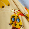 Mini Rodini Rabbits aop fleece halfzip sweater Yellow Mini Rodini Rabbits aop fleece halfzip sweater Yellow