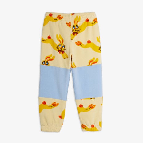 Mini Rodini Rabbits aop fleece trousers Yellow Mini Rodini Rabbits aop fleece trousers Yellow