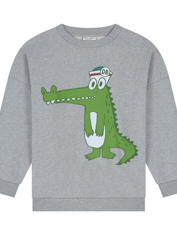 Daily Brat DB1837 LOCO CROCO SWEATER GREY MELANGE