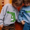 Daily Brat DB1837 LOCO CROCO SWEATER GREY MELANGE
