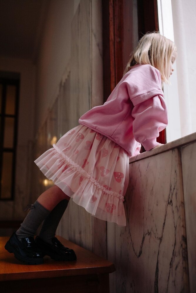 Daily Brat DB1825 PATTY HEART TULLE SKIRT Daily Brat DB1825 PATTY HEART TULLE SKIRT