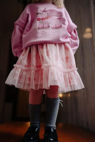 Daily Brat DB1825 PATTY HEART TULLE SKIRT Daily Brat DB1825 PATTY HEART TULLE SKIRT