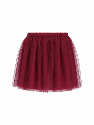 The New Chapter D607-5721 Luna Skirt Burgundy