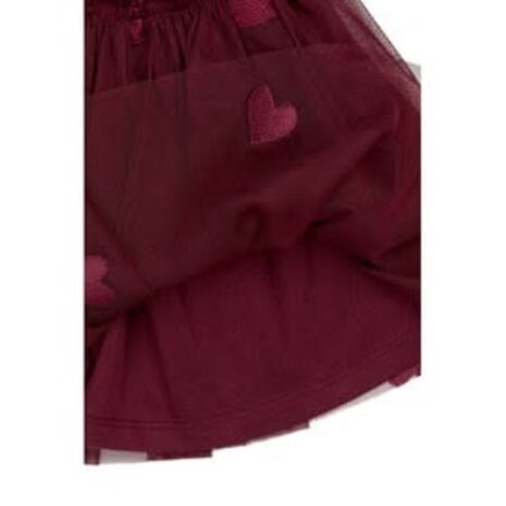 The New Vonda Mesh Skirt Burgundy EMB The New Vonda Mesh Skirt Burgundy EMB