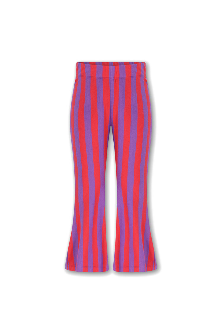 The New Chapter Nena Flared Pants - Chive Blossom Stripes