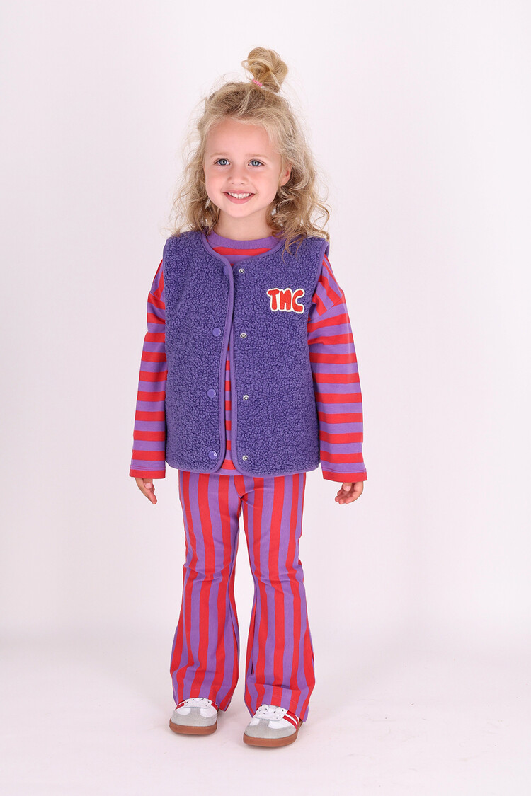 The New Chapter Nena Flared Pants - Chive Blossom Stripes