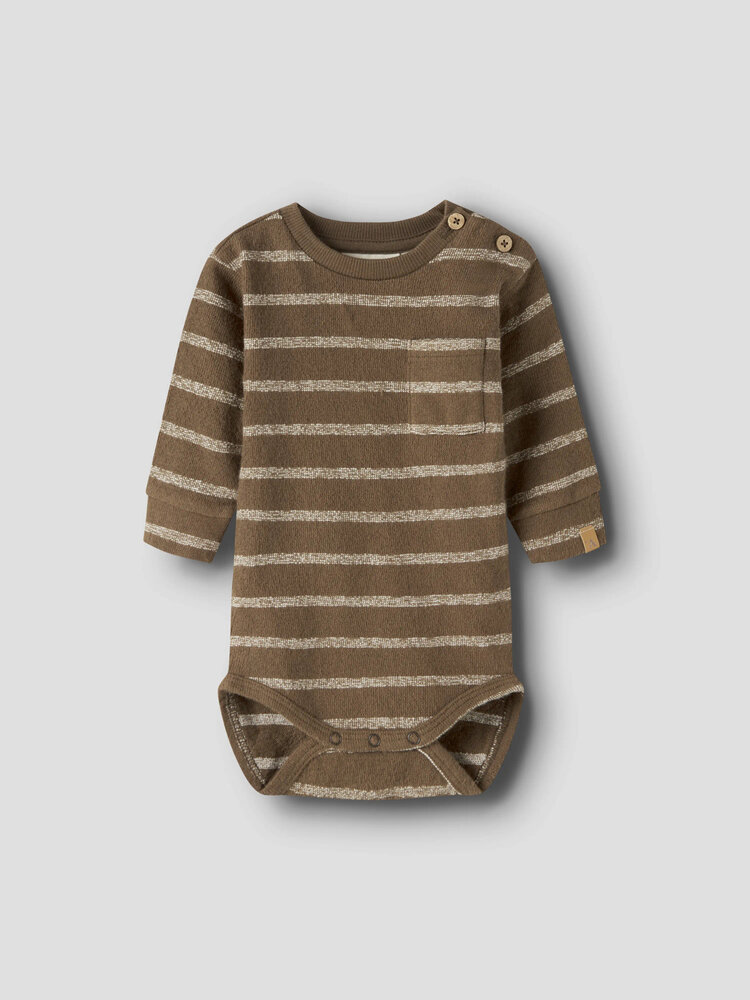 Lil Atelier 13258890 NBMOBY LS LOOSE BODY LIL Teak TURTLEDOVE