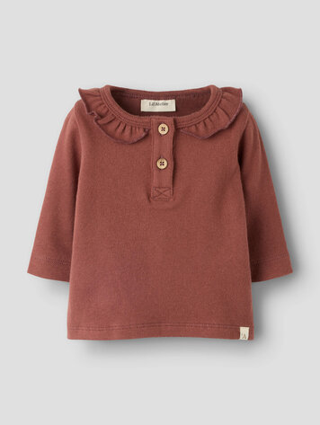 Lil Atelier 13237713 NBFTHORO HOU LS SLIM TOP LIL Mahogany