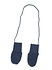 Wol fleece baby wantjes blue melange