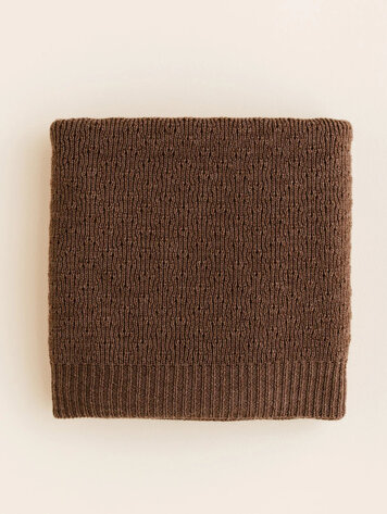 Hvid Blanket Dora Mocha