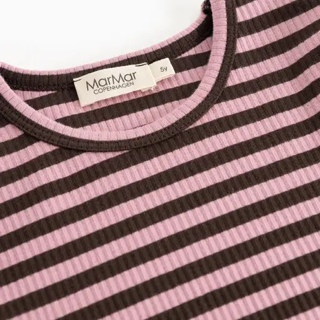 MarMar Copenhagen Plain Tee LS - Heather Stripe - longsleeve